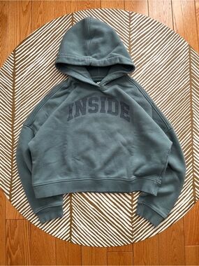 Roots ‘INSIDE OUTSIDE’ Cropped Hoodie (women’s L)